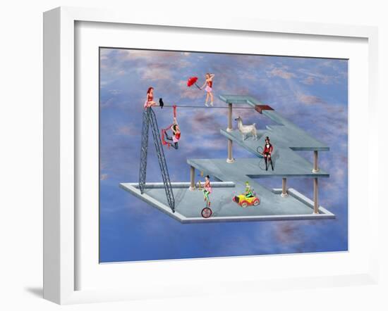 Impossible Circus-paul fleet-Framed Art Print