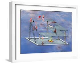 Impossible Circus-paul fleet-Framed Art Print