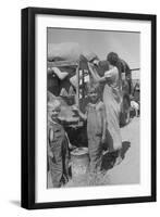 Impoverished Family-Dorothea Lange-Framed Art Print