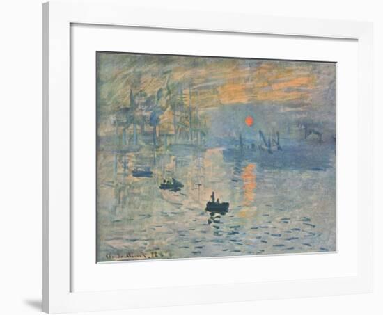 Impression (hand-made paper)-Claude Monet-Framed Collectable Print