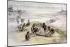 Impression of a Camp Occupied by Homo Habilis-English School-Mounted Giclee Print