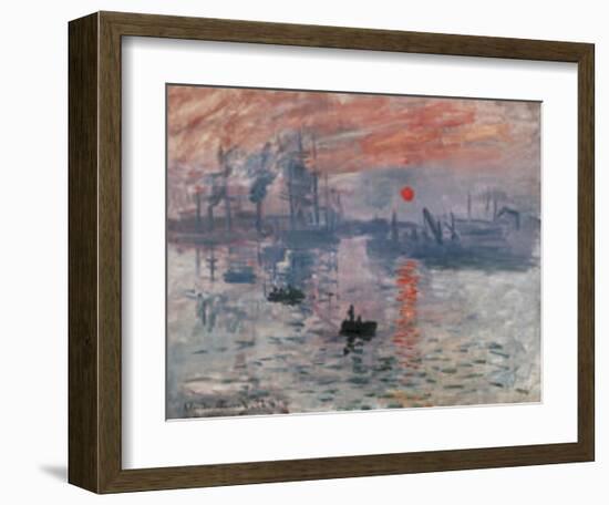 Impression Rising Sun-Claude Monet-Framed Art Print