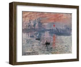 Impression Rising Sun-Claude Monet-Framed Art Print