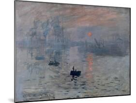 Impression, Rising Sun-Claude Monet-Mounted Art Print