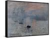 Impression, Rising Sun-Claude Monet-Framed Stretched Canvas