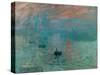 Impression, Soleil Levant (Impression, Rising Sun), painted 1872 in Le Havre, France.-Claude Monet-Stretched Canvas