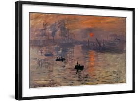 Impression, Soleil Levant-Claude Monet-Framed Art Print