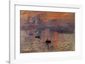 Impression, Soleil Levant-Claude Monet-Framed Art Print