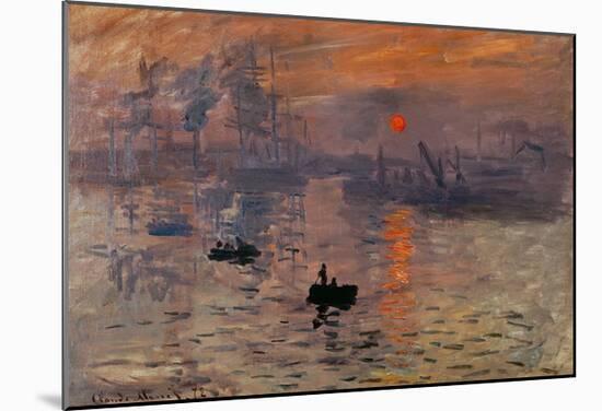 Impression, Soleil Levant-Claude Monet-Mounted Art Print