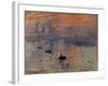 Impression, Soleil Levant-Claude Monet-Framed Giclee Print