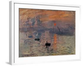 Impression, Soleil Levant-Claude Monet-Framed Giclee Print