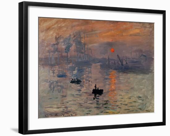 Impression, Soleil Levant-Claude Monet-Framed Giclee Print