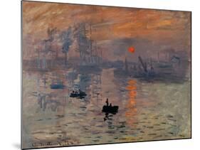 Impression, Soleil Levant-Claude Monet-Mounted Giclee Print