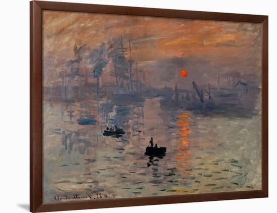 Impression, Soleil Levant-Claude Monet-Framed Giclee Print