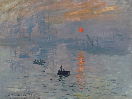 Impression: Sunrise, 1872-Claude Monet-Stretched Canvas