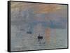 Impression: Sunrise, 1872-Claude Monet-Framed Stretched Canvas