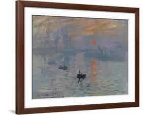 Impression: Sunrise, 1872-Claude Monet-Framed Giclee Print