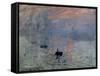 Impression, Sunrise, 1872-Claude Monet-Framed Stretched Canvas