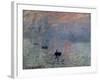 Impression, Sunrise, 1872-Claude Monet-Framed Art Print