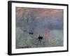 Impression, Sunrise, 1872-Claude Monet-Framed Art Print