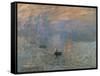 Impression: Sunrise, 1872-Claude Monet-Framed Stretched Canvas