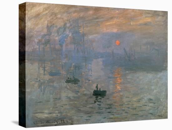 Impression: Sunrise, 1872-Claude Monet-Stretched Canvas