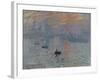 Impression: Sunrise, 1872-Claude Monet-Framed Giclee Print