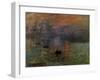 Impression: Sunrise 1873-Claude Monet-Framed Giclee Print