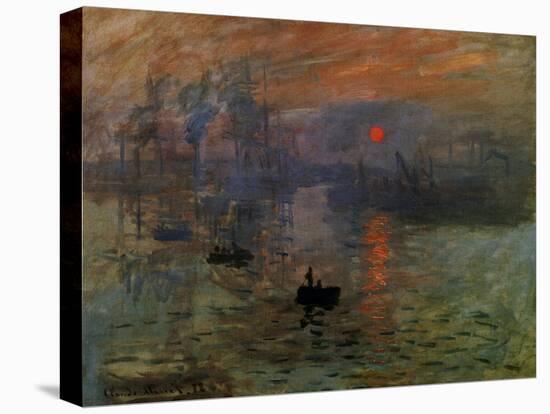 Impression: Sunrise 1873-Claude Monet-Stretched Canvas