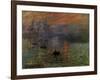 Impression: Sunrise 1873-Claude Monet-Framed Giclee Print