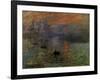 Impression: Sunrise 1873-Claude Monet-Framed Giclee Print