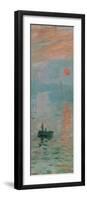 Impression, Sunrise, c. 1872 (detail)-Claude Monet-Framed Giclee Print