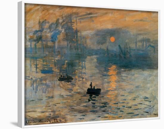 Impression, Sunrise, c.1872-Claude Monet-Framed Art Print