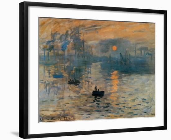 Impression, Sunrise, c.1872-Claude Monet-Framed Art Print