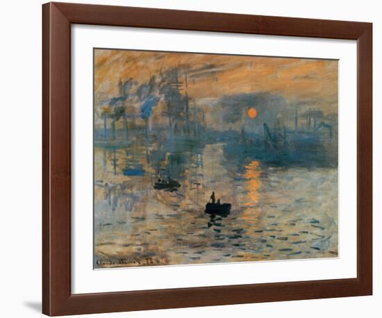 Impression, Sunrise, c.1872-Claude Monet-Framed Art Print