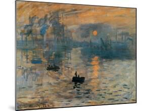 Impression, Sunrise, c.1872-Claude Monet-Mounted Art Print