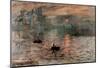 Impression Sunrise Claude Monet ART PRINT POSTER boats-null-Mounted Poster