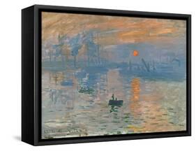 Impression, Sunrise (Impression, Soleil Levan), 1872-Claude Monet-Framed Stretched Canvas