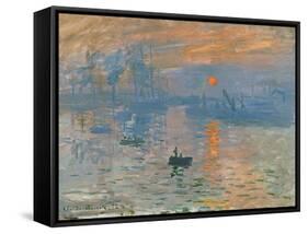 Impression, Sunrise (Impression, Soleil Levan), 1872-Claude Monet-Framed Stretched Canvas