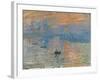 Impression, Sunrise (Impression, Soleil Levan), 1872-Claude Monet-Framed Giclee Print