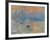 Impression, Sunrise (Impression, Soleil Levan), 1872-Claude Monet-Framed Giclee Print