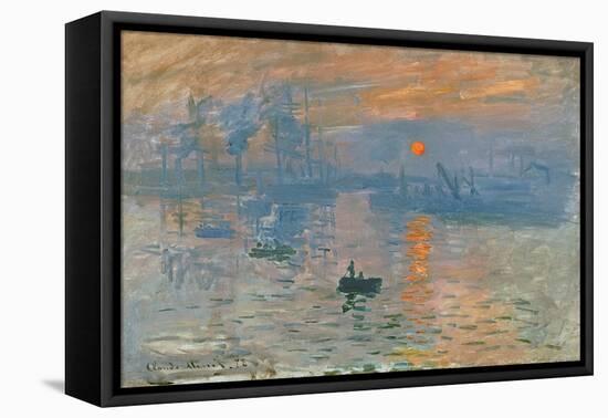 Impression, Sunrise (Impression, Soleil Levan), 1872-Claude Monet-Framed Stretched Canvas