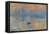 Impression, Sunrise (Impression, Soleil Levan), 1872-Claude Monet-Framed Stretched Canvas