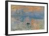 Impression, Sunrise (Impression, Soleil Levan), 1872-Claude Monet-Framed Giclee Print