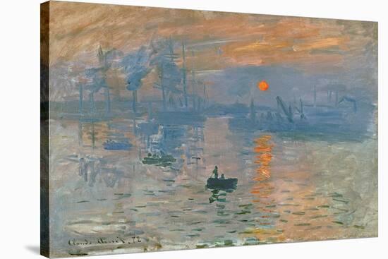 Impression, Sunrise (Impression, Soleil Levan), 1872-Claude Monet-Stretched Canvas