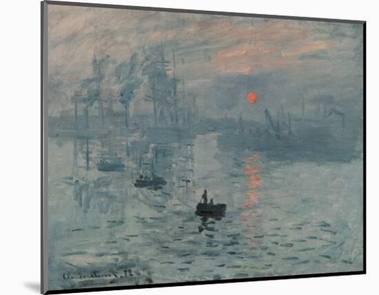Impression, Sunrise-Claude Monet-Mounted Giclee Print