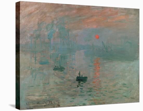 Impression, Sunrise-Claude Monet-Stretched Canvas