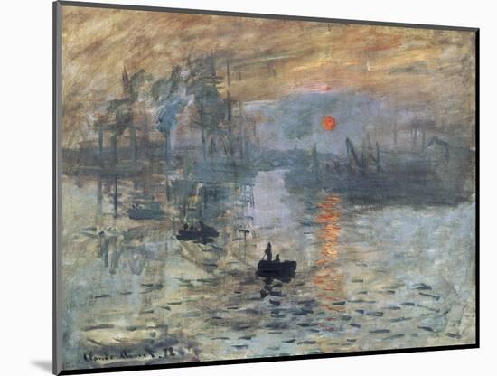 Impression, Sunrise-Claude Monet-Mounted Art Print