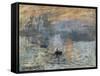 Impression, Sunrise-Claude Monet-Framed Stretched Canvas