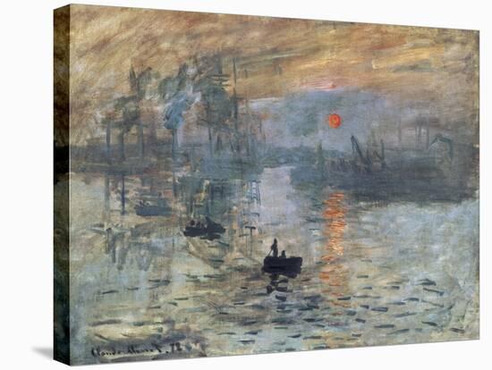 Impression, Sunrise-Claude Monet-Stretched Canvas